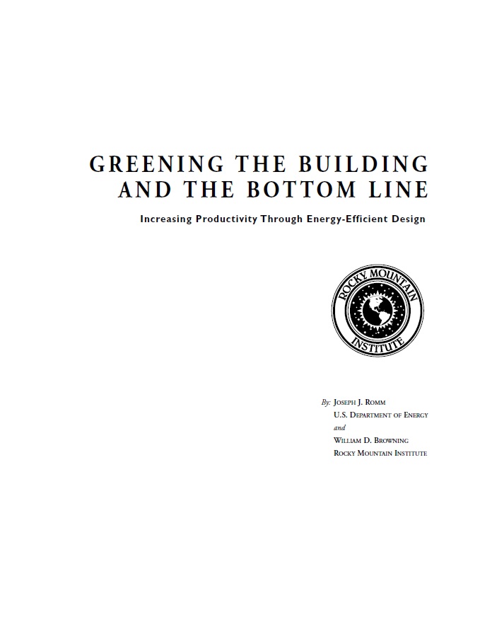 Greening the Building and the Bottom Line - Terrapin Bright Green